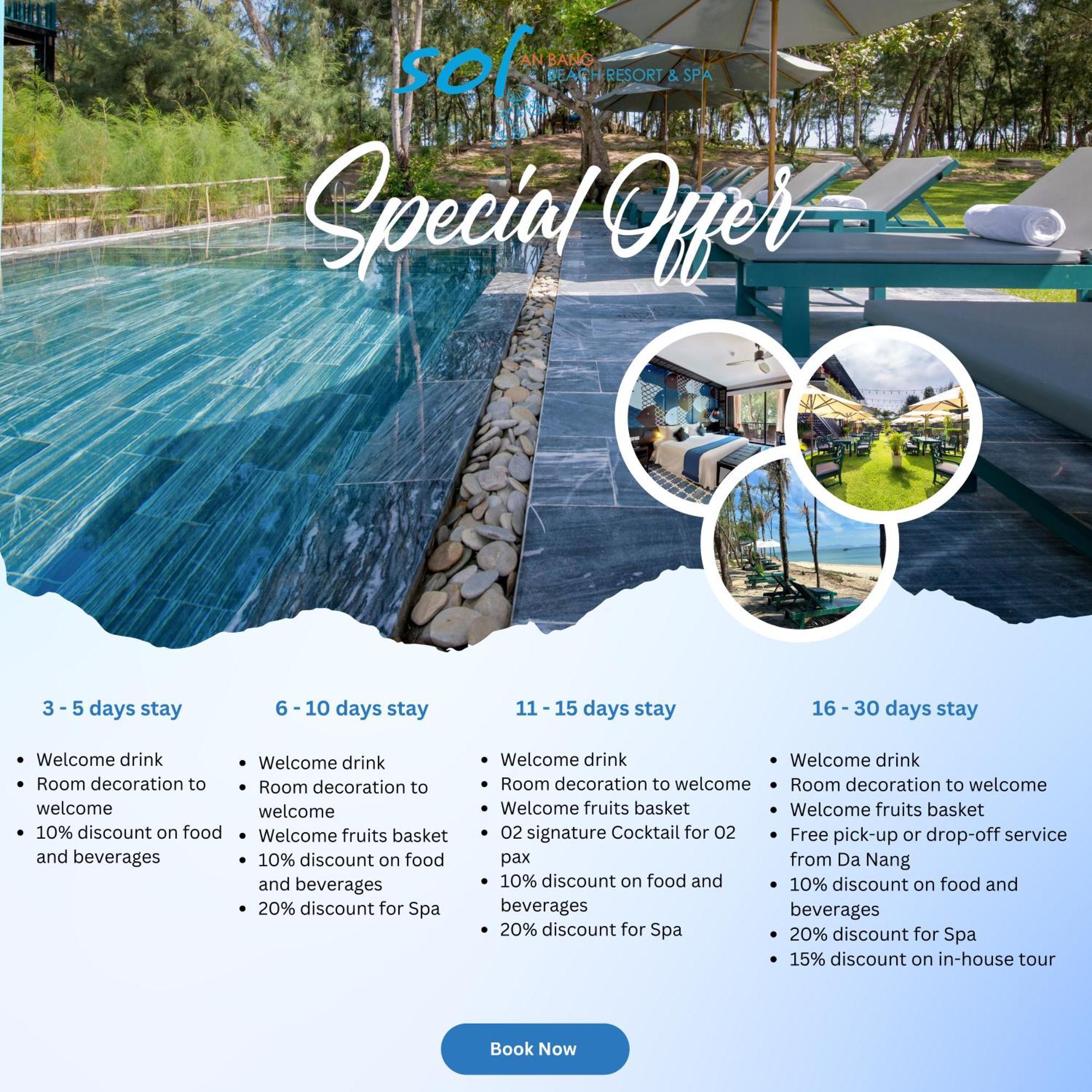 Sol An Bang Beach Resort & Spa Хой Ан Екстериор снимка